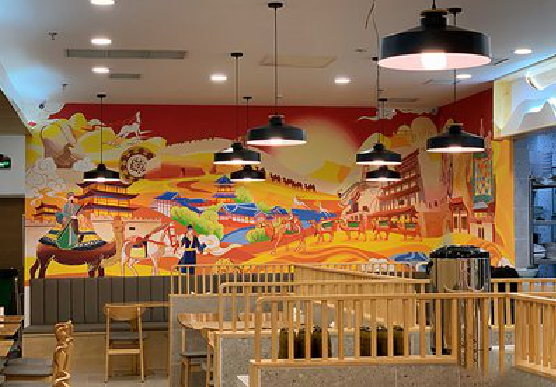 建德商业空间彩绘介绍。