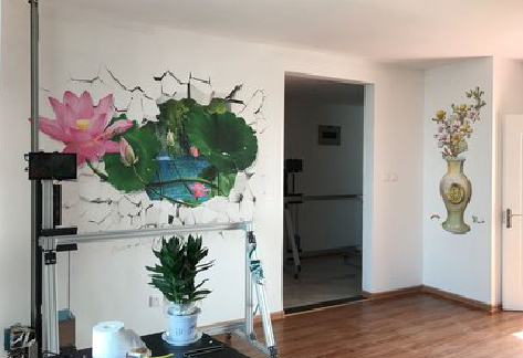 建德墙体彩绘相比墙纸的优势。