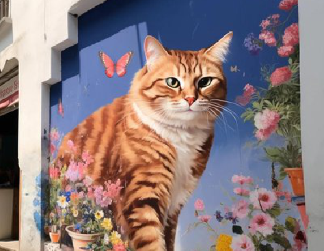 建德自己绘制有个性的手绘墙