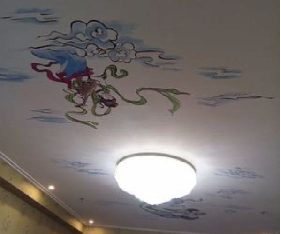 建德如何快速绘制天花板上的手绘墙？